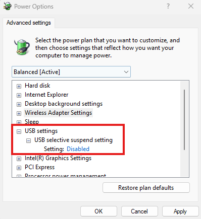 A screenshot of a computer settings

AI-generated content may be incorrect.