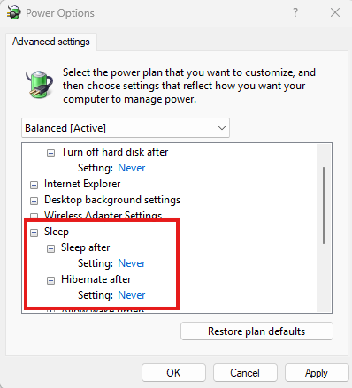 A screenshot of a computer settings screen

AI-generated content may be incorrect.